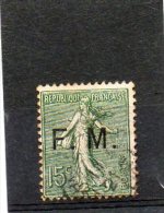 FRANCE   15 C    Année 1901-04   Y&T: FM 3       (oblitéré) - Francobolli  Di Franchigia Militare