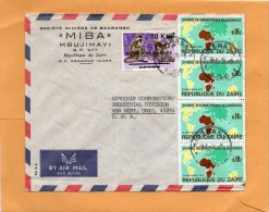 Republique Du Zaire Cover Mailed To USA - Otros & Sin Clasificación