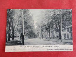 Norwalk Ohio  West Main Street  Cancel No Year Slightly Smaller Card Ref 1300 - Andere & Zonder Classificatie