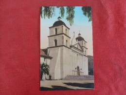 California > Santa Barbara  Mission Hand Colored Not Mailed  Ref 1300 - Santa Barbara