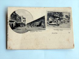 Carte Postale Ancienne : ZANZIBAR : Mziganni Street , Soko-Mogo Market - Tansania