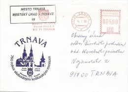 Slovakia 1999. Cover TRNAVA Postmark City Of Trnava - Lettres & Documents