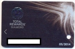 Caesars Casinos Total Rewards,  Used Slot Or Players Card, Total-4a - Tarjetas De Casino