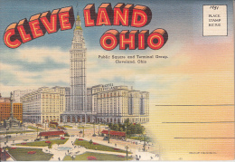 Original 1951 Souvenir Folder - Cleveland Ohio - Mint Condition - 3 Scans - Cleveland