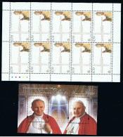 2014 - VATICAN - VATICANO - VATIKAN - D41A - MNH FULL SHEET  12 STAMPS  ** - Unused Stamps