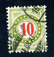 2171 Switzerland 1908 Michel #18 IIBYgcN  Used  Scott #J24  ~Offers Always Welcome!~ - Postage Due