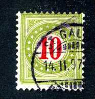 2190 Switzerland 1897 Michel #18 II BYfN   Used   Scott #J24a  ~Offers Always Welcome!~ - Postage Due