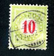 2192 Switzerland 1892 Michel #18 II AX DaN   Used   Scott #J24a  ~Offers Always Welcome!~ - Postage Due