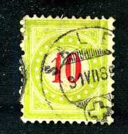 2193 Switzerland 1889 Michel #18 II AX CK   Used   Scott #J24a  ~Offers Always Welcome!~ - Postage Due