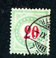 2195 Switzerland 1883 Michel #19 II AX AK   Used   Scott #J17  ~Offers Always Welcome!~ - Postage Due