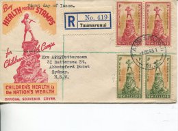 (995) New Zealand To Australia FDC Registered Cover - 1945 - Lettres & Documents