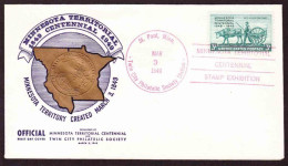 USA On Cover - FDC - 1949 - Minnesota Territory - Cartas & Documentos