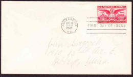 USA On Cover - FDC - 1949 - Air Mail - Founding Of Alexandria, Va, 200th Anniv. - Cartas & Documentos