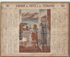 Format 21 X 26,7 Cm/ Almanach Des P Et T/Par La Fenêtre Ouverte  /Eure/ 1921    CAL144 - Tamaño Grande : 1921-40