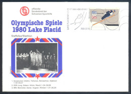 USA Olympic Games 1980 Lake Placid:Biathlon Men's Relay: Soviet Union, GErmany - DDR, Germany - BRD - Hiver 1980: Lake Placid