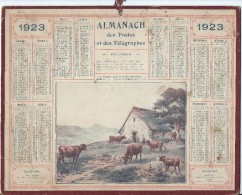 Format 21 X 26,7 Cm/ Almanach Des P Et T/La Rentrée Pour La Traitef/Eure/ 1923    CAL149 - Formato Grande : 1921-40