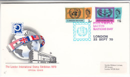 Nations Unies - ONU - Grande Bretagne - Lettre De 1970 - Briefe U. Dokumente