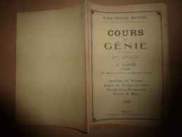 1926  Ecole Spéciale Militaire De SAINT-CYR ...Cours Du GENIE (Outillage Et Emploi Des Troupes, Fortifications, Mines) - Französisch
