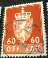 Norway 1955 Official Stamp 60 Ore - Used - Dienstzegels