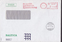 Denmark 1977 ATM Brief Meter Stamp BALTICA Insurrance Departure Cancel KØBENHAVN LUFTHAVN Aeroplane - Machines à Affranchir (EMA)