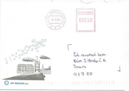 Slovakia 2000. HP BREZNO A.s. Cover BRATISLAVA Postmark - Lettres & Documents