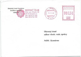 Slovakia 2000. KOMARNO Postmark Coat Of Arms - Brieven En Documenten