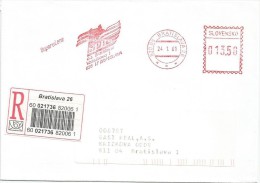 Slovakia 2001. Registered Cover Bratislava Postmark - Lettres & Documents