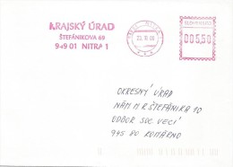 Slovakia 2000.  Cover Nitra  Postmark - Cartas & Documentos