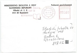 Slovakia 1995.  Cover Bratislava  Postmark Book - Storia Postale