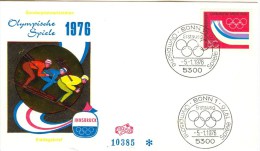 GERMANY FIRST DAY COVER - Hiver 1976: Innsbruck
