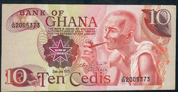 GHANA  P16f   10  CEDIS   1978  #Z/99    AUNC. - Ghana