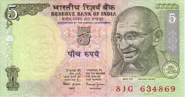 INDE  5 Rupees  Non Daté (2002)   Pick 88A B  Signature 88  Lettre L   ***** BILLET  NEUF ***** - Inde