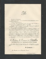 Annonce Décés/Mrie-Hortense-Hedwige De Forceville Comtesse De Châtillon/39ans/ 1893   FPD12 - Décès