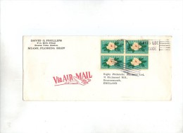 Lettre , Via Air Mail , D.G. Phillips , Miami , Florida , Mississipi, Always Use Zip Code, Frais Fr : 1.80€ - Covers & Documents