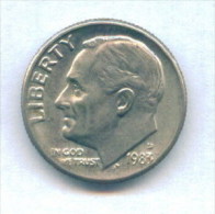 F3587 / - ONE DIME - 1983 D  - United States Etats-Unis USA - Coins Munzen Monnaies Monete - 1946-...: Roosevelt