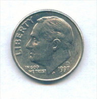 F3588 / - ONE DIME - 1997 D  - United States Etats-Unis USA - Coins Munzen Monnaies Monete - 1946-...: Roosevelt