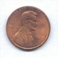 F3594 / - ONE CENT - 1983 D  - United States Etats-Unis USA - Coins Munzen Monnaies Monete - 1959-…: Lincoln, Memorial Reverse