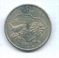 F3605 / - QUARTER DOLLAR - 2000 P  South Carolina - United States Etats-Unis USA - Coins Munzen Monnaies Monete - 1999-2009: State Quarters
