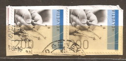 SWITZERLAND 2010 EMBROIDERY PAIR SA - Used Stamps