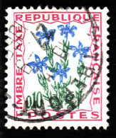 TAXE   1964  -  Y&T  96  -     Fleurs   Gentiane 10c   - Oblitéré - 1960-.... Usati