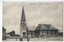 Waarschoot - Waerschoot - Kerk En Dorpplaats (1910) - Waarschoot