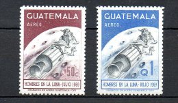 GUATEMALA. PA 449-50 De 1969 Neufs Sans Charnière (MNH). Homme Sur La Lune. - Amérique Du Sud