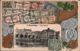 ! Ansichtskarte Den Haag, S-Gravenhage, Niederlande, Holland, Geldscheine, Money, Coins, Münzen, Nederland - Den Haag ('s-Gravenhage)