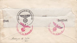 United States CHICAGI Ill. 1941 Cover Lettre STUBBEKØBING Denmark Oberkommando Der Wehrmacht Zensur Label (2 Scans) - Cartas & Documentos