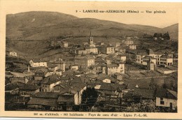 CPA 69 LAMURE SUR AZERGUES VUE GENERALE  1938 - Lamure Sur Azergues