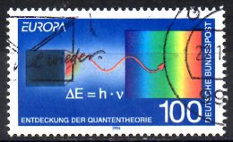 GERMANY 1994 Europa. Discoveries - 100pf. - Radiation From Black Body And Formula (Max Planck's Quantum Theory)  FU - Oblitérés