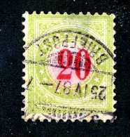 2197 Switzerland 1884-86  Michel #19 II AX BbK   Used   Scott #J25a  ~Offers Always Welcome!~ - Postage Due