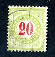 2199 Switzerland 1884-86  Michel #19 II AX BaN  Used   Scott #J25a  ~Offers Always Welcome!~ - Postage Due