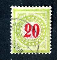 2201 Switzerland 1884-86  Michel #19 II AX BaN  Used   Scott #J25a  ~Offers Always Welcome!~ - Postage Due