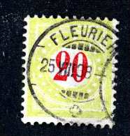 2203 Switzerland 1884-86  Michel #19 II AX Bb  Used   Scott #J25a  ~Offers Always Welcome!~ - Postage Due